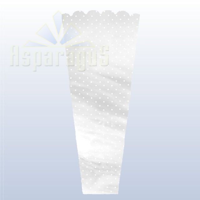 FLORAL SLEEVE NACRE 30CM/DOTTED (50PCS/PACK)
