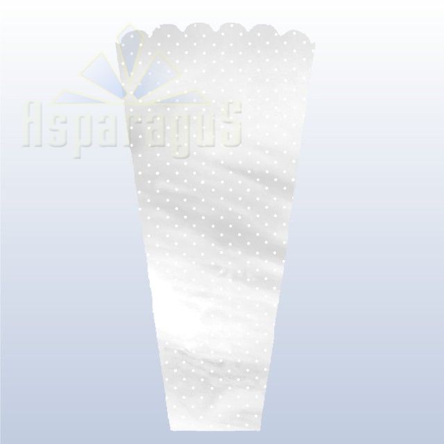FLORAL SLEEVE NACRE 35CM/DOTTED (50PCS/PACK)