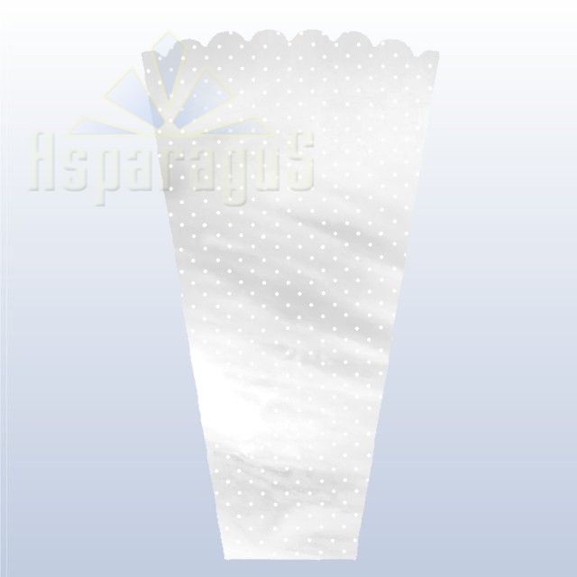 FLORAL SLEEVE NACRE 40CM/DOTTED (50PCS/PACK)