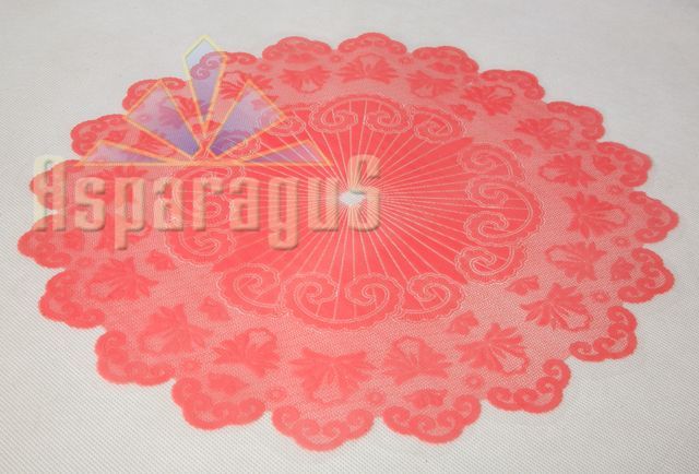 PAINTED ROUND CELLOPHANE 40CM/BABY PINK/NEW LACE (50PCS/PACK)