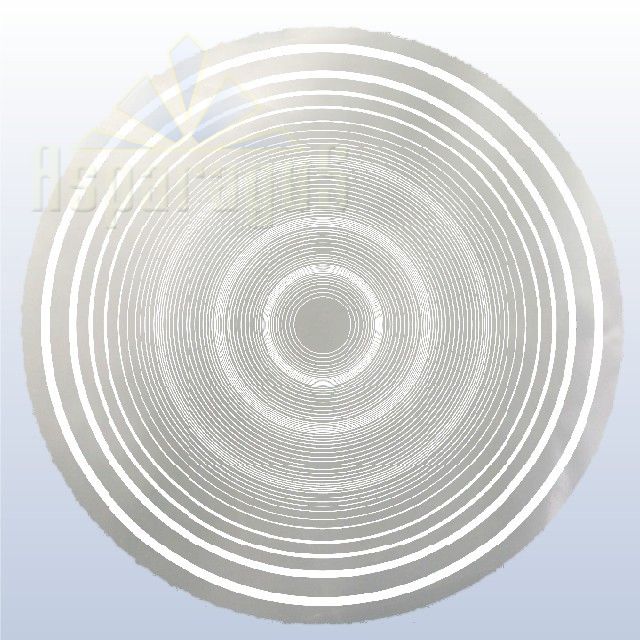 PAINTED ROUND CELLOPHANE 50CM/WHITE/TARGET (50PCS/PACK)