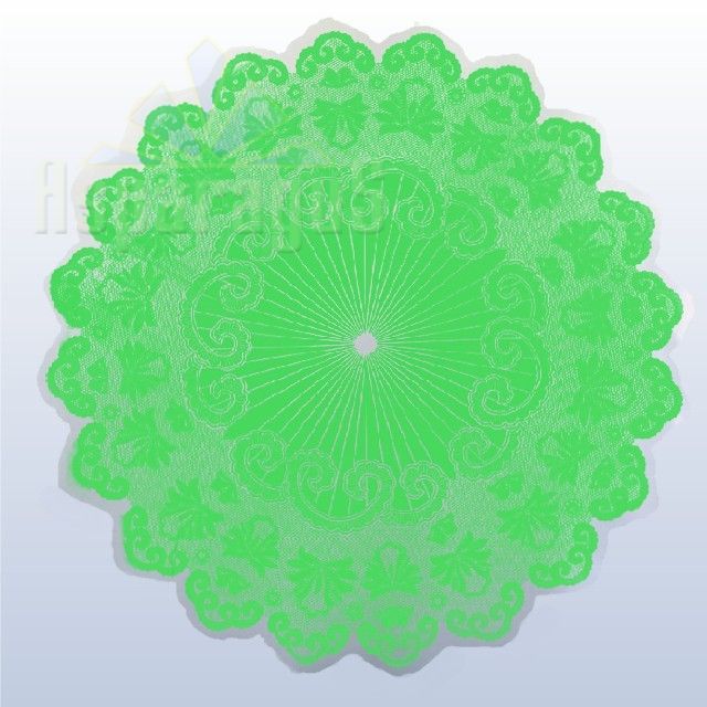 PAINTED ROUND CELLOPHANE 50CM/GRASS GREEN/NEW LACE (50PCS/PACK)