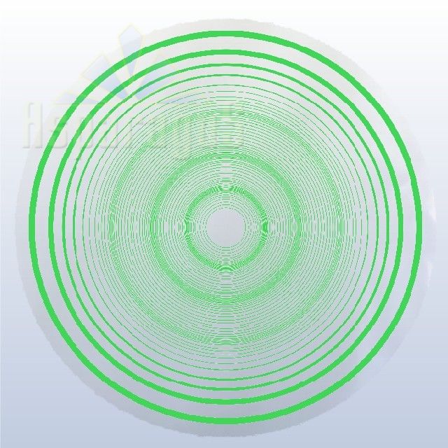 PAINTED ROUND CELLOPHANE 50CM/GRASS GREEN/TARGET (50PCS/PACK)