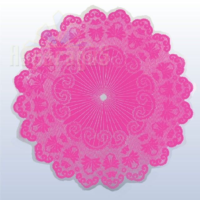 PAINTED ROUND CELLOPHANE 60CM/CYCLAMEN/NEW LACE (50PCS/PACK)