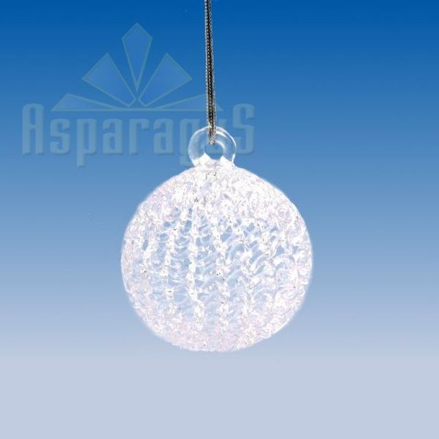 GLASS BALL WITH HOOK (6PCS/PACK)