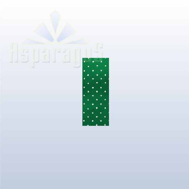 CELLOPHANE GIFT BAG METALLIC 10X25CM/GRASS GREEN/DOTTED (50PCS/PACK)