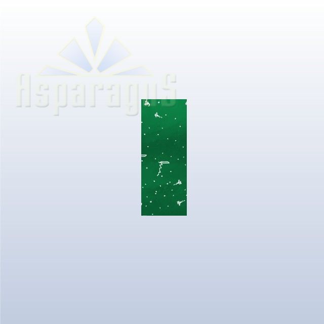CELLOPHANE GIFT BAG METALLIC 10X25CM/GRASS GREEN/SIGN (50PCS/PACK)