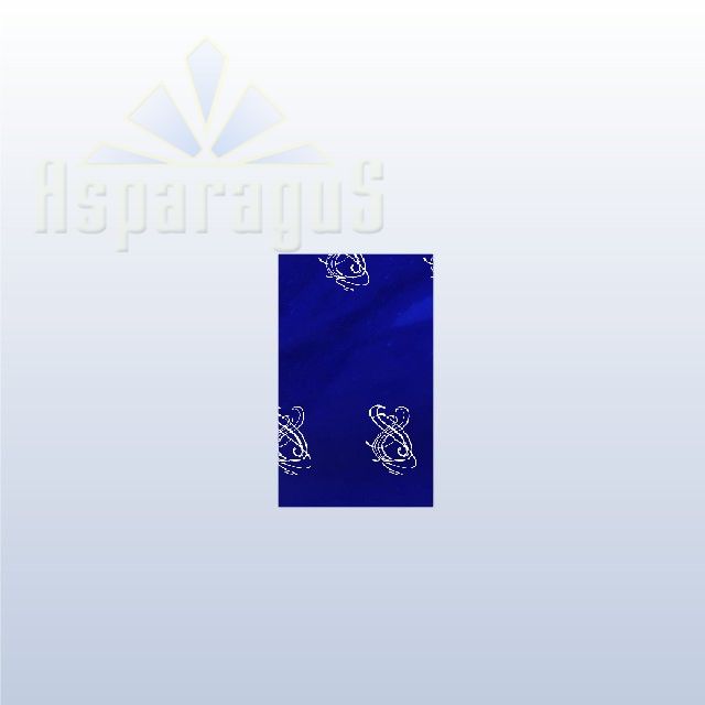 CELLOPHANE GIFT BAG METALLIC 15X25CM/ROYAL BLUE/VIOLIN CLEF (50PCS/PACK)