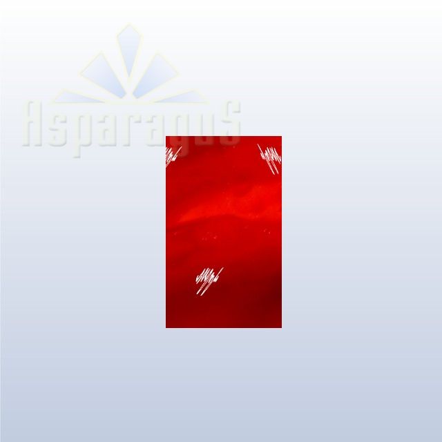 CELLOPHANE GIFT BAG METALLIC 15X35CM/RED/ZIGZAG (50PCS/PACK)