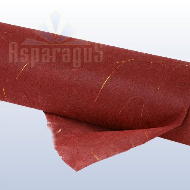 NON WOVEN WRAPPING WITH GOLDEN STRINGS 50CMX10Y/ CLARET
