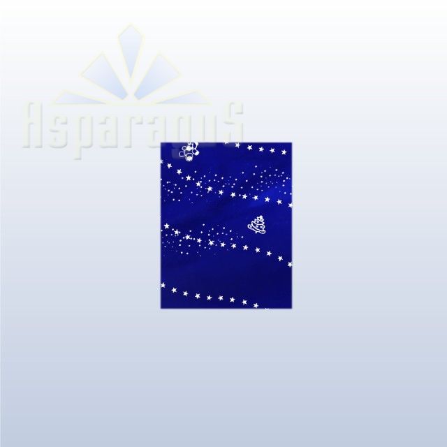 CELLOPHANE GIFT BAG METALLIC 18X25CM/ROYAL BLUE/BEAR (50PCS/PACK)