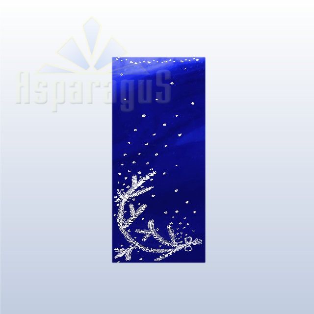 CELLOPHANE GIFT BAG METALLIC 18X45CM/ROYAL BLUE/CHRISTMAS (50PCS/PACK)