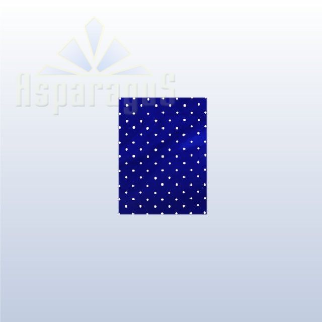 CELLOPHANE GIFT BAG METALLIC 20X25CM/ROYAL BLUE/DOTTED (50PCS/PACK)