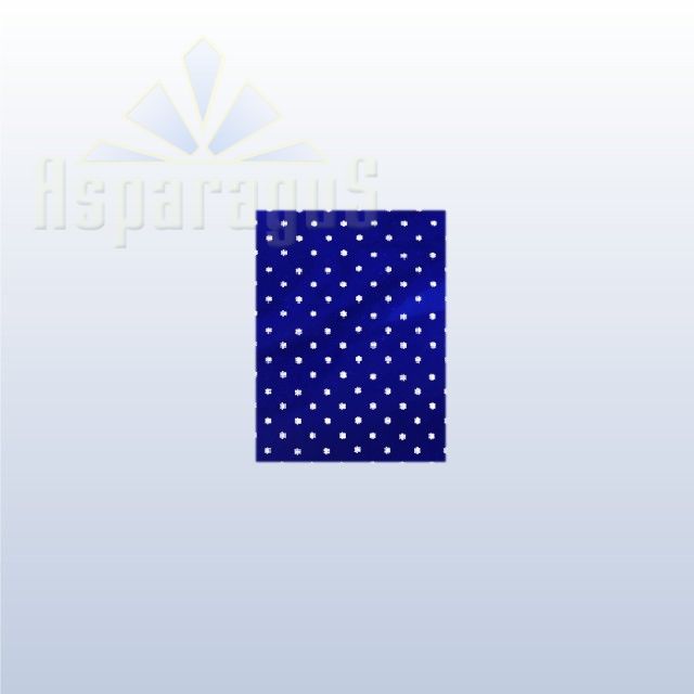 CELLOPHANE GIFT BAG METALLIC 20X25CM/ROYAL BLUE/SNOWFLAKE (50PCS/PACK)