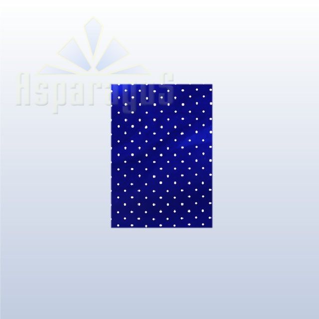 CELLOPHANE GIFT BAG METALLIC 20X35CM/ROYAL BLUE/DOTTED (50PCS/PACK)