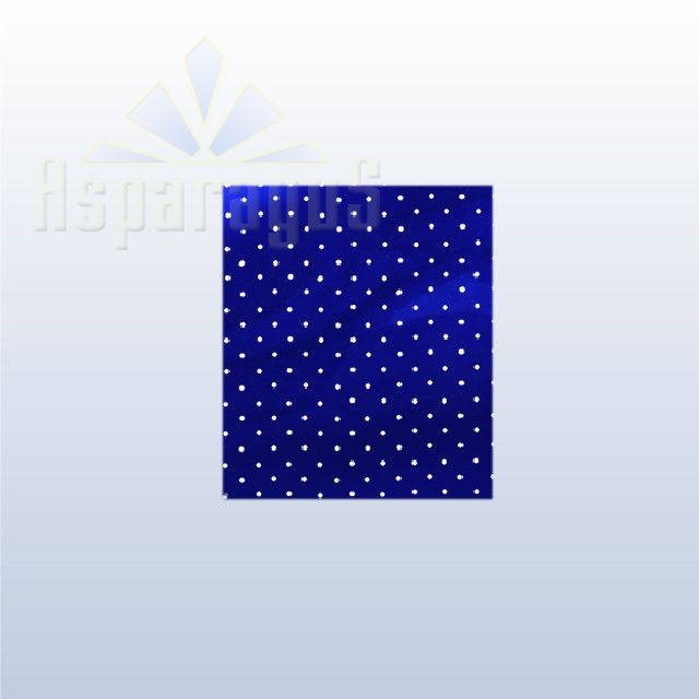 CELLOPHANE GIFT BAG METALLIC 25X35CM/ROYAL BLUE/DOTTED (50PCS/PACK)