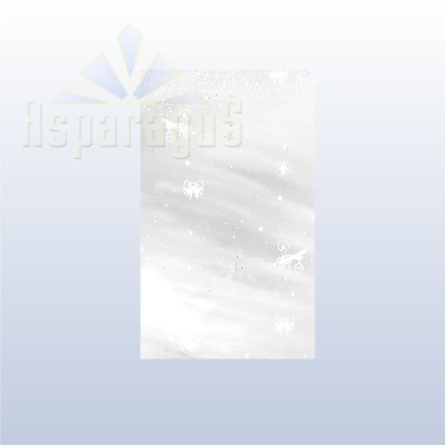 CELLOPHANE GIFT BAG 25X45CM/PEARL/CANDLE (50PCS/PACK)