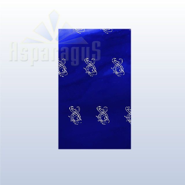 CELLOPHANE GIFT BAG METALLIC 25X45CM/ROYAL BLUE/VIOLIN CLEF (50PCS/PACK)