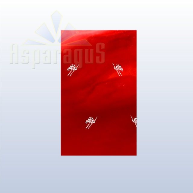 CELLOPHANE GIFT BAG METALLIC 25X45CM/RED/ZIGZAG (50PCS/PACK)