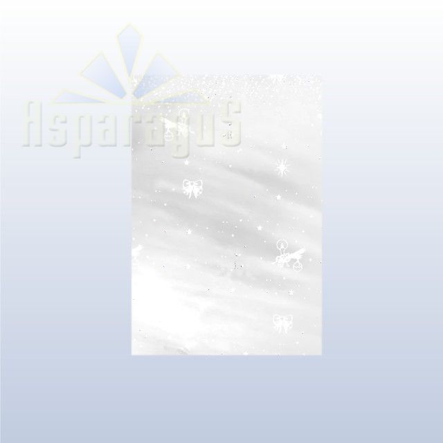 CELLOPHANE GIFT BAG 30X45CM/PEARL/CANDLE (50PCS/PACK)