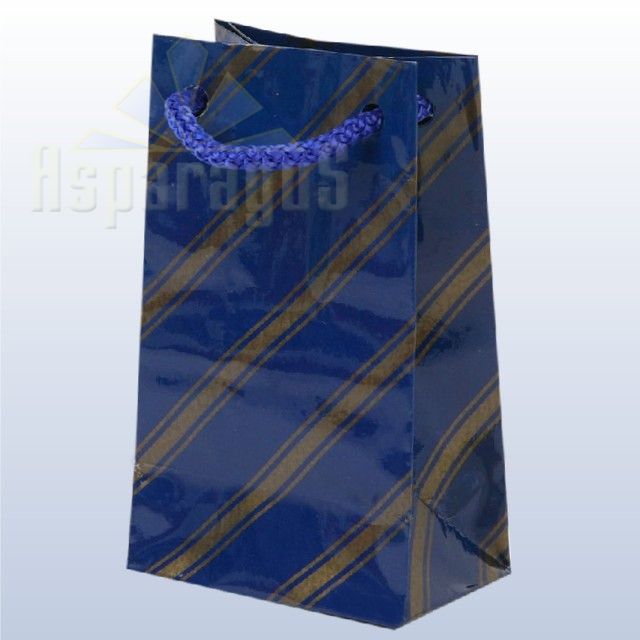 PAPER BAG WITH HANDLES LAMINATED 4X6X10CM