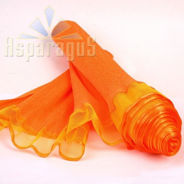 CREPE WITH TULLE/ORANGE