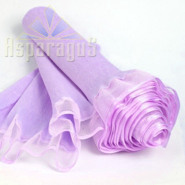CREPE WITH TULLE/LIGHT PURPLE