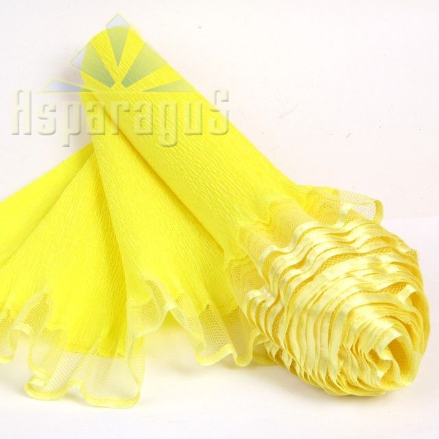 CREPE WITH TULLE/YELLOW