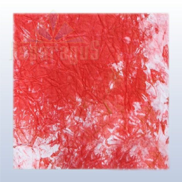 DIPPED PAPER 60X80CM SHEET/WHITE-RED (5PCS/PACK)