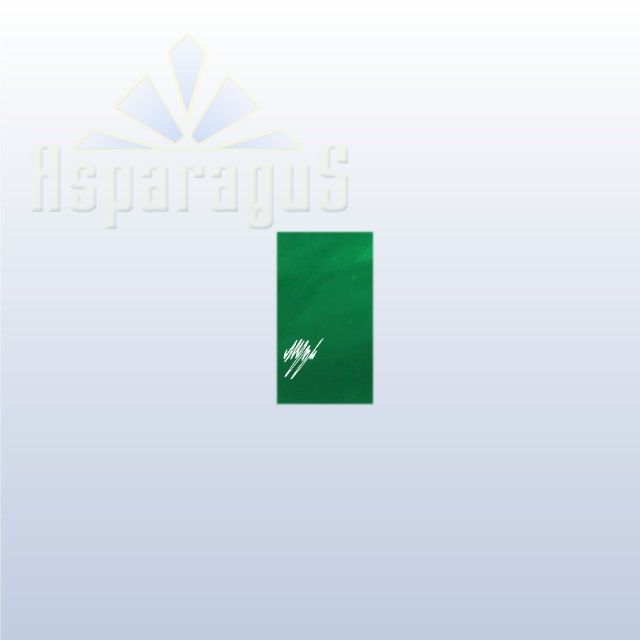 CELLOPHANE GIFT BAG METALLIC 10X20CM/GRASS GREEN/ZIGZAG (50PCS/PACK)