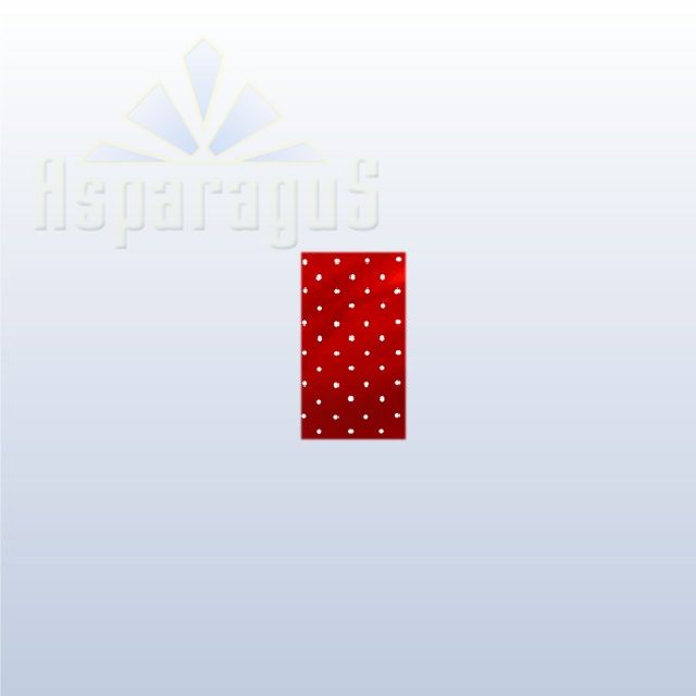 CELLOPHANE GIFT BAG METALLIC 10X20CM/RED/DOTTED (50PCS/PACK)