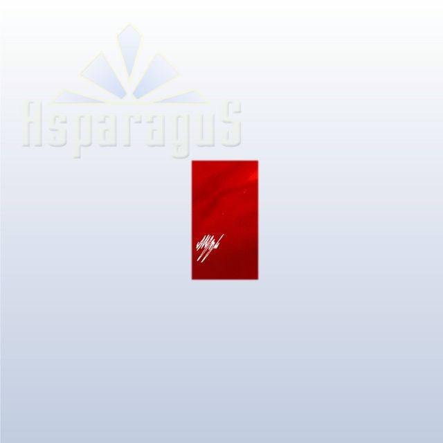CELLOPHANE GIFT BAG METALLIC 10X20CM/RED/ZIGZAG (50PCS/PACK)