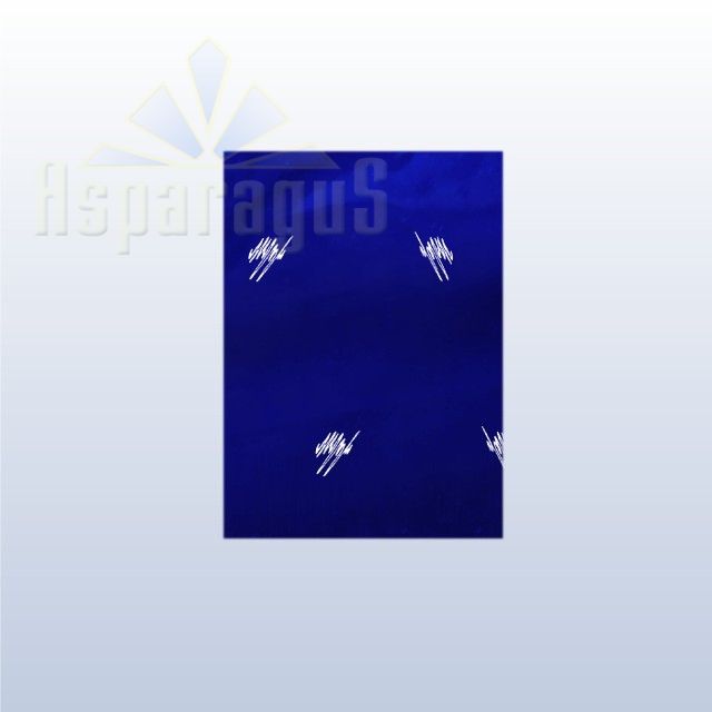 CELLOPHANE GIFT BAG METALLIC 25X45CM/ROYAL BLUE/ZIGZAG (3PCS/PACK)