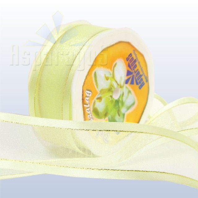 TEXTILE RIBBON 38MMX10Y/BUTTER