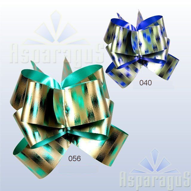 RAPID BOW METAL PATTERNED 3CMX50CM/TOBACCO GREEN