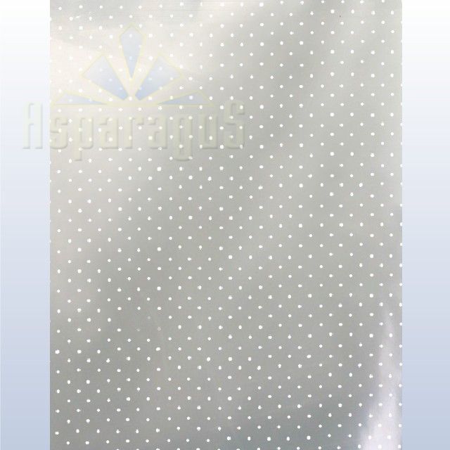 CELLOPHANE SHEET 70X110CM PAINTED/WHITE/DOTTED (50PCS/PACK)