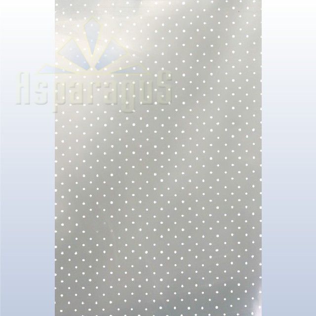 CELLOPHANE SHEET 60X70CM PAINTED/WHITE/DOTTED (50PCS/PACK)