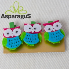 OWL WITH CLIPS 4CM (3PCS/PACK)