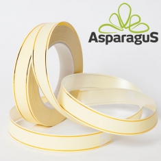 DECORATIVE RIBBON METAL STRIPED 2CMX50Y/CREAM