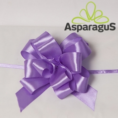 SATIN RAPID BOW 3CMX85CM/ LIGHT PURLPLE (5PCS/PACK)