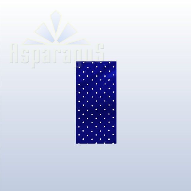 CELLOPHANE GIFT BAG METALLIC 15X30CM/ROYAL BLUE/DOTTED (50PCS/PACK)