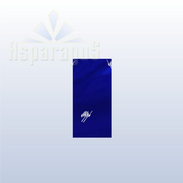 CELLOPHANE GIFT BAG METALLIC 15X30CM/ROYAL BLUE/ZIGZAG (50PCS/PACK)