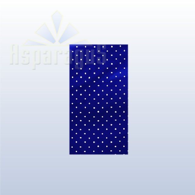 CELLOPHANE GIFT BAG METALLIC 18X40CM/ROYAL BLUE/DOTTED (50PCS/PACK)