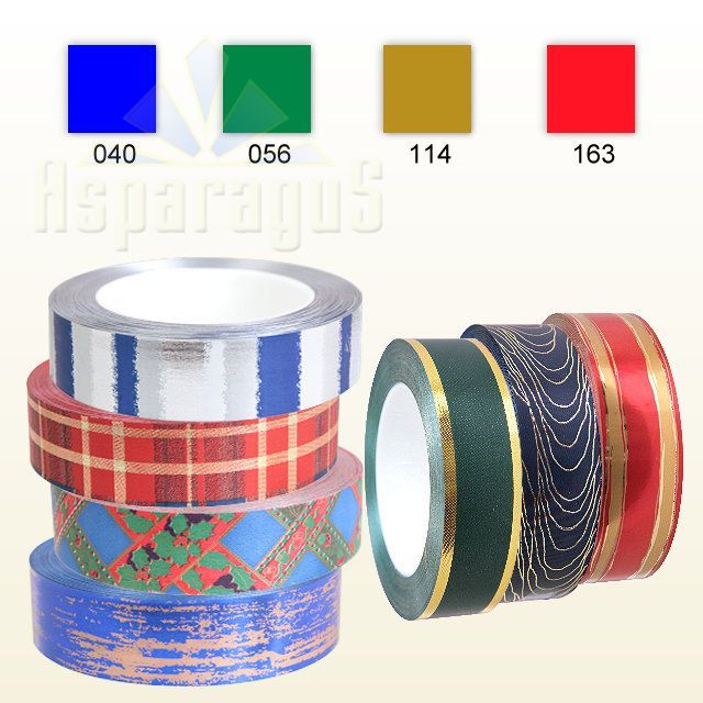 DECORATIVE RIBBON FOR CHRISTMAS 3CMX50Y/GOLD