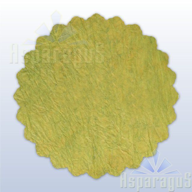 DIPPED PAPER 50 CM ROUND/TOBACCO GREEN (5PCS/PACK)
