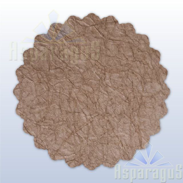 DIPPED PAPER 50 CM ROUND/LIGHT BROWN (5PCS/PACK)