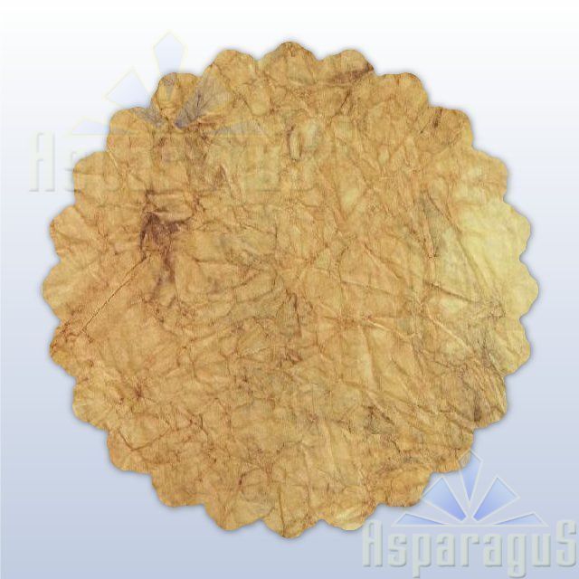 DIPPED PAPER 50 CM ROUND/MUSTARD YELLOW (5PCS/PACK)