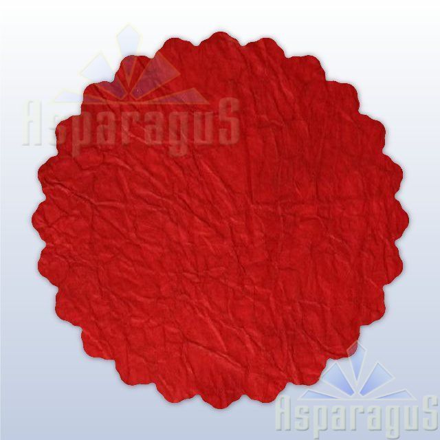 DIPPED PAPER 50 CM ROUND/RED (5PCS/PACK)