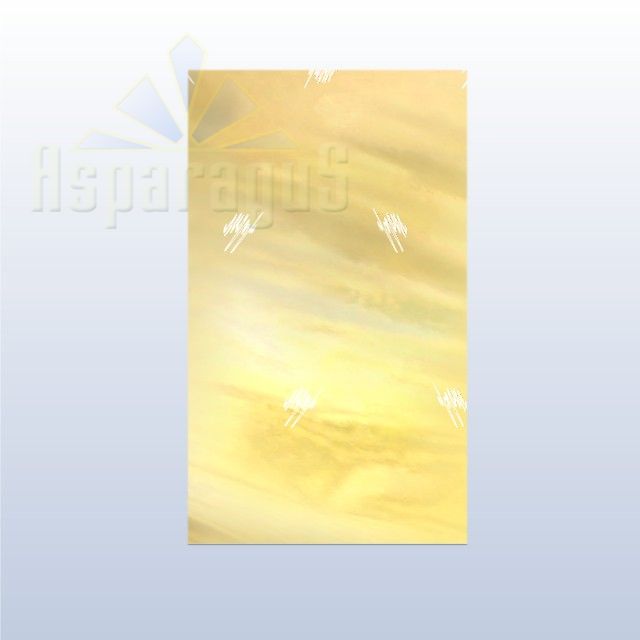 CELLOPHANE GIFT BAG METALLIC 30X50CM/GOLD/ZIGZAG (50PCS/PACK)