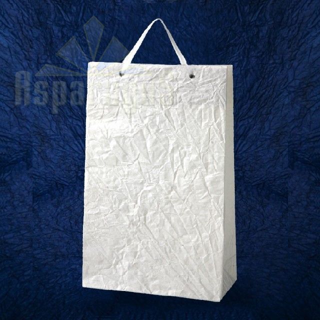 PAPER BAG WITH HANDLES 7X16X25CM/WHITE
